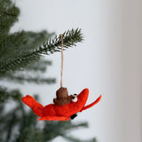 Felt Shrimp Couple Ornament