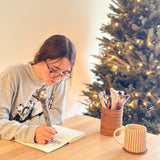 Felt Gray Tabby Cat Pen Cover