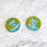 Felt Save The Planet Coasters - Set of 4