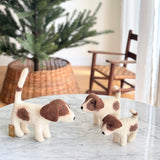 Felt White Dog