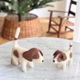 Felt White Dog