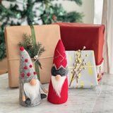 Felt Ball Christmas Tree Table Display - Felt Ball Christmas Tree Displays - Handcrafted In Nepal - Organic Lamb Wool Decor