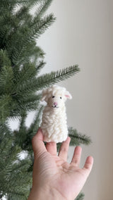 Sheep finger puppet