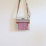 Woven Square Double Sided Crossbody Bag