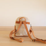 Woven Mini Backpack - Plaid