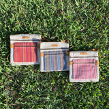 Woven Square Double Sided Crossbody Bag