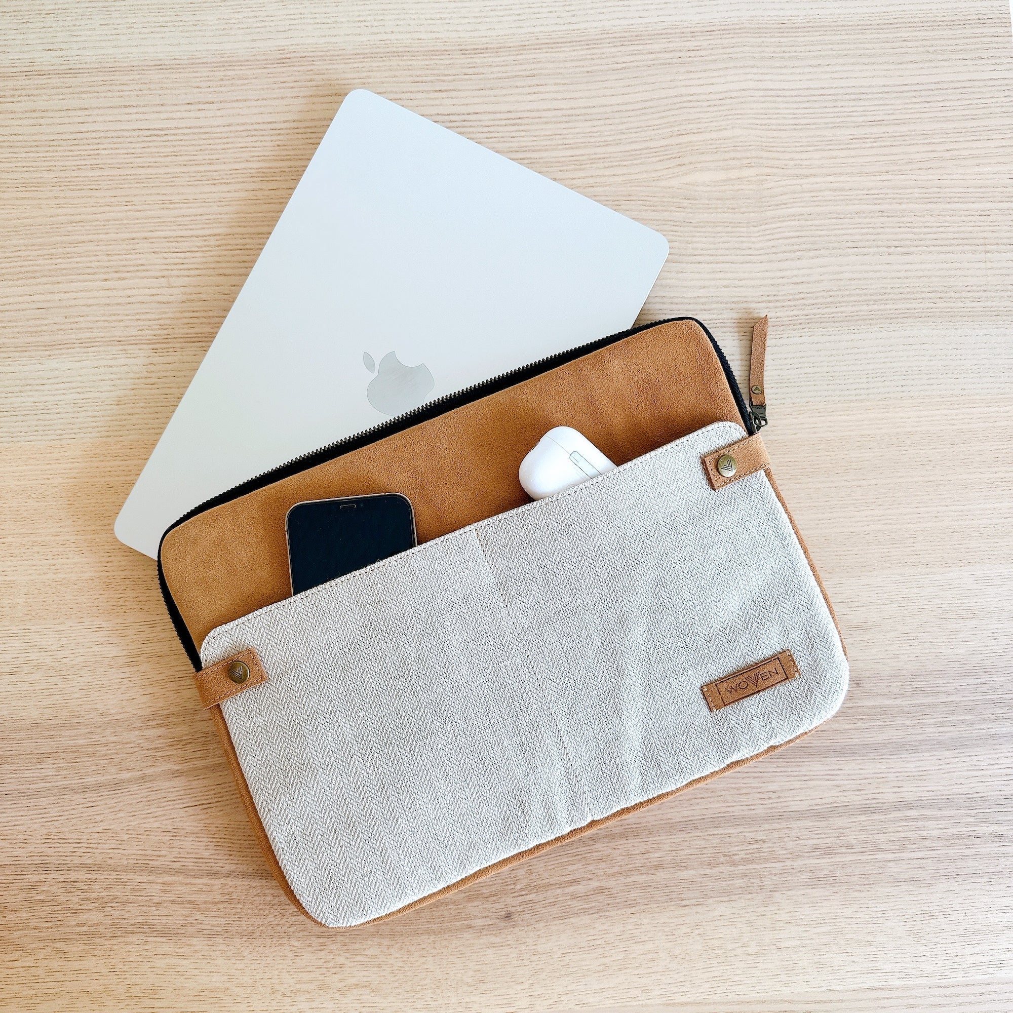 Best Women's Laptop Case WOVEN 14" laptop sleeve Ganapati Crafts Co.