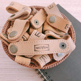 WOVEN suede leather cord organizer - set of 3 Premium Quality Unique Handmade Gifts And Accessories - Ganapati Crafts Co.