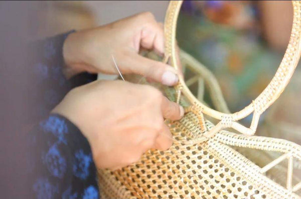 The Making of an Authentic Bali Rattan Bag by Ganapati Crafts Co.