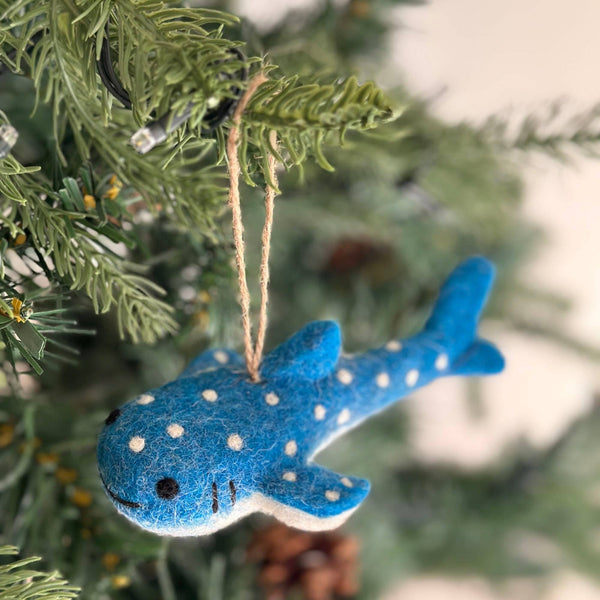 Felt Ornament - Smiley Whale Shark
