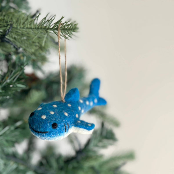 Felt Ornament - Smiley Whale Shark