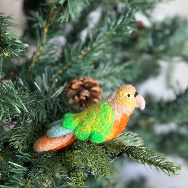 Felt Ornament - Colorful Parrot