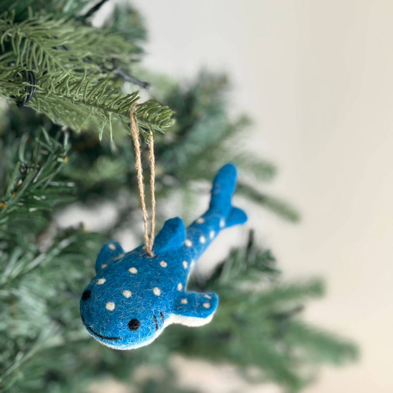 Felt Ornament - Smiley Whale Shark