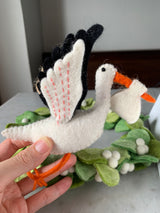 Felt Ornament - Stork