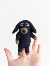 Felt Finger Puppet: Dachshund Dog