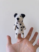 Felt Finger Puppet: Dalmatian Dog