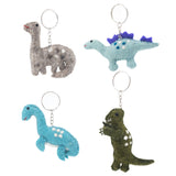 Felt Keychains Set of 4 - Mini Dinosaurs