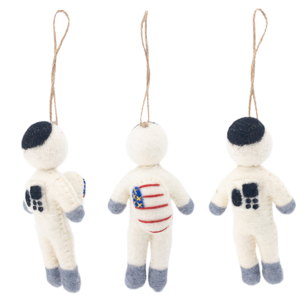 Felt Christmas Ornaments Set of 5 - Space Adventure