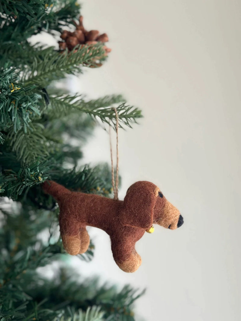 Felt Ornament - Dachshund Dogs