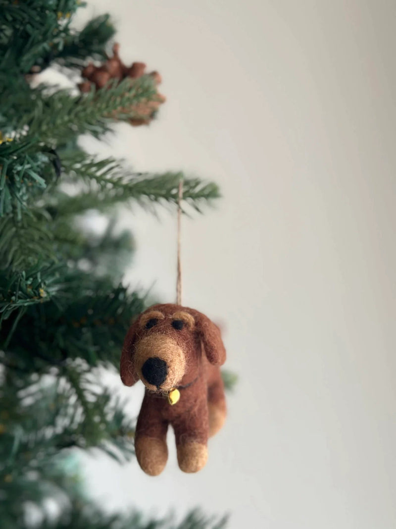 Felt Ornament - Dachshund Dogs