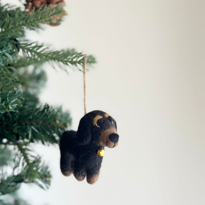 Felt Ornament - Dachshund Dogs