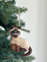 Felt Ornament - Stitched Cat