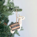 Felt Christmas Ornaments Set of 2 - Llamas