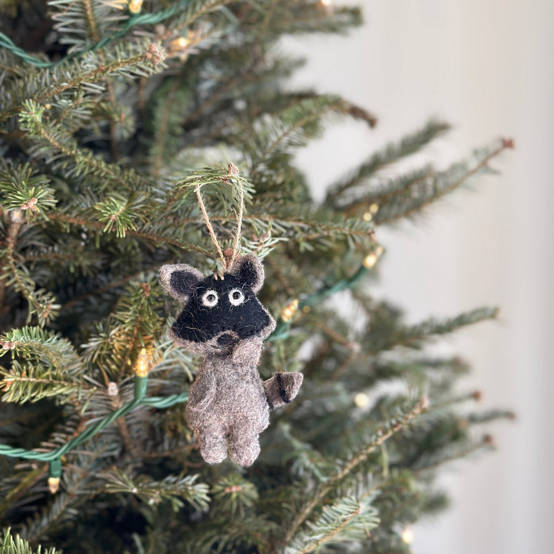 Felt Christmas Ornaments Set of 5 - Woodland Animals