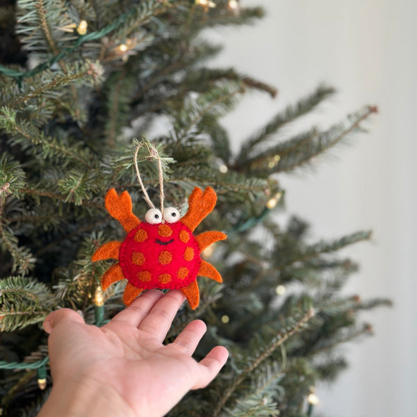 Felt Ornament - Crab