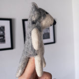Felt Finger Puppet: Alaskan Husky Dog