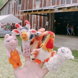 Felt Finger Puppets Set of 5 - Farm Animals No. 2