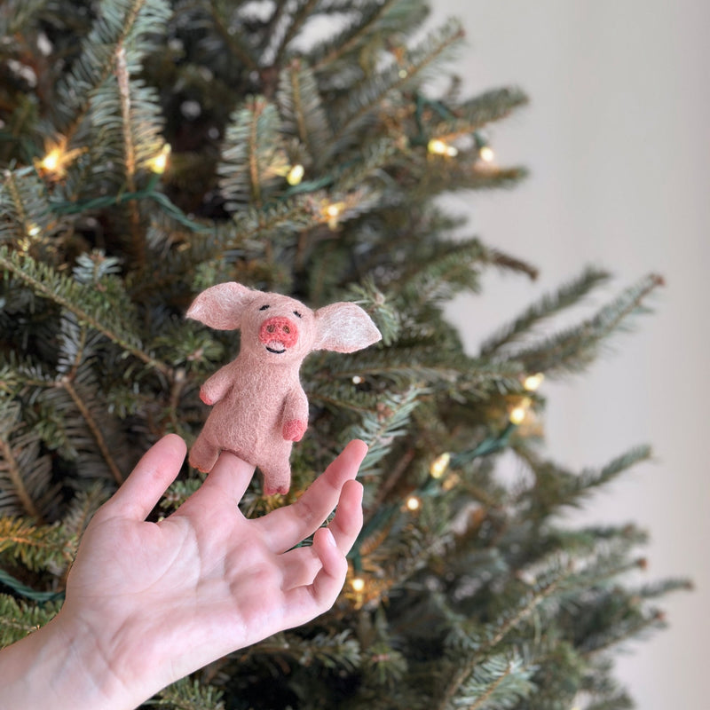 Felt Finger Puppets Set of 5 - Farm Animal