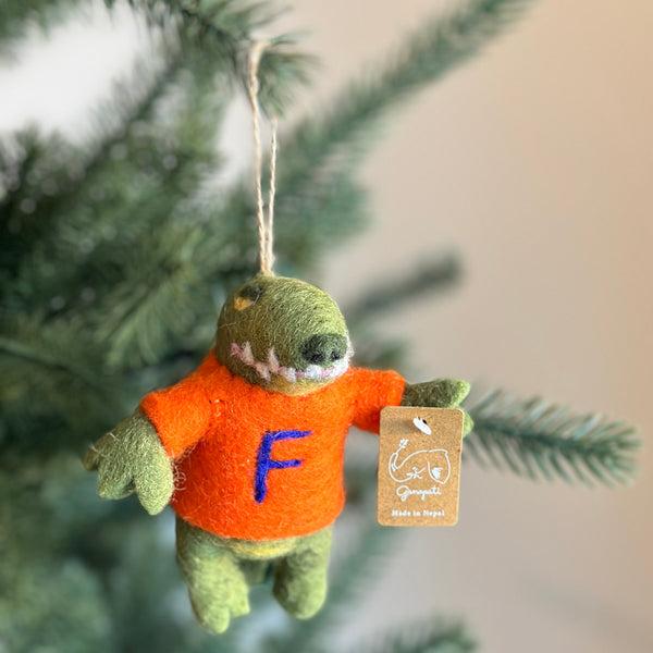 Felt Florida Gator Ornament