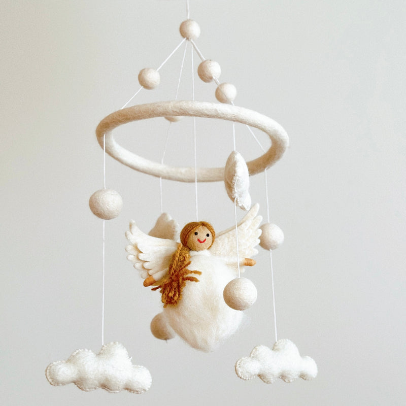 Felt Angel Baby Mobile