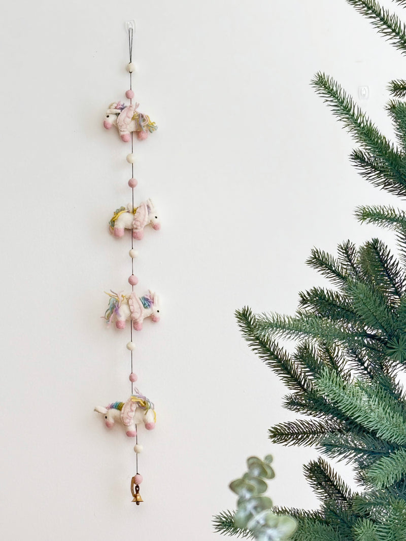 Felt Pastel Unicorn Garland