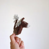 Felt Finger Puppet - Donkey