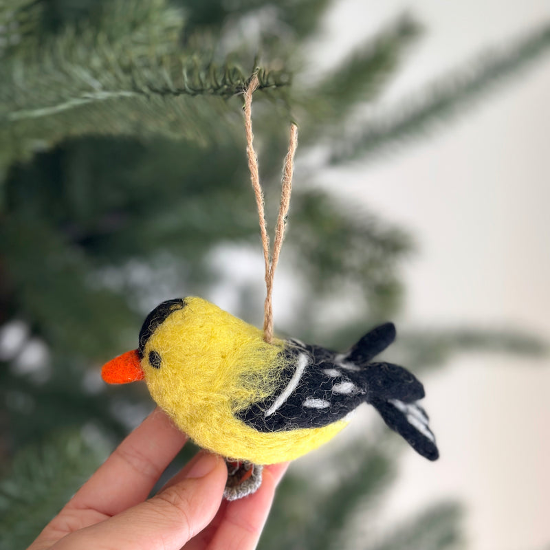 Felt Ornament - Goldfinch