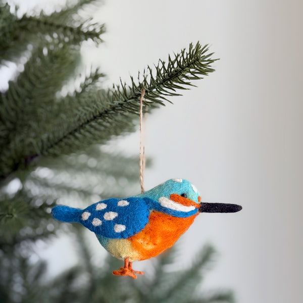 Felt Kingfisher Ornament