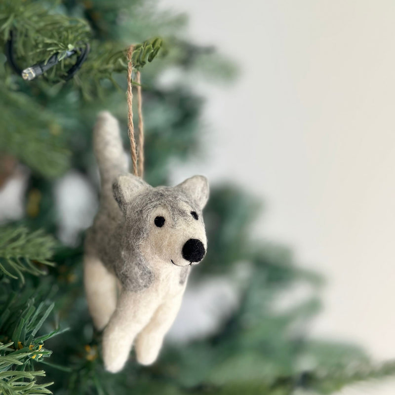 Felt Ornament - Husky