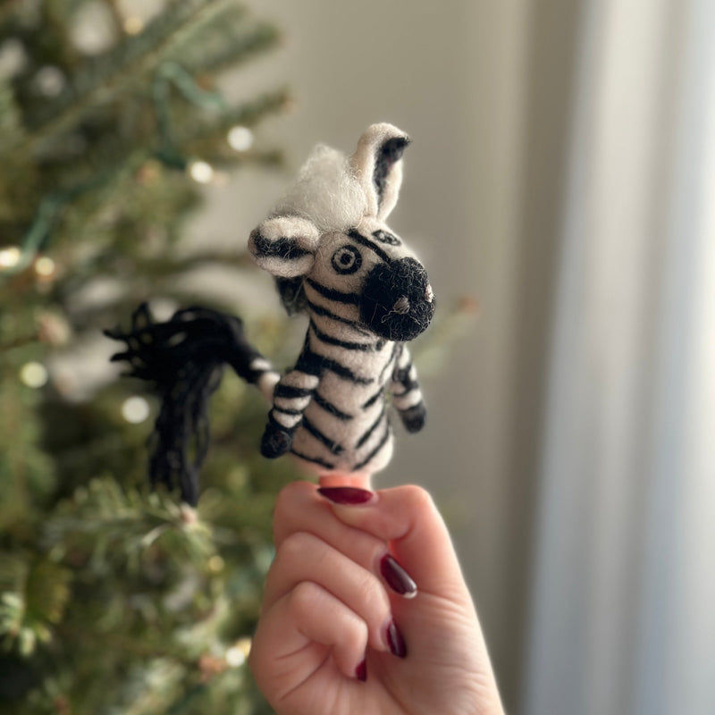 Finger Puppet - Zebra