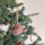 Felt Ornament - Manatee