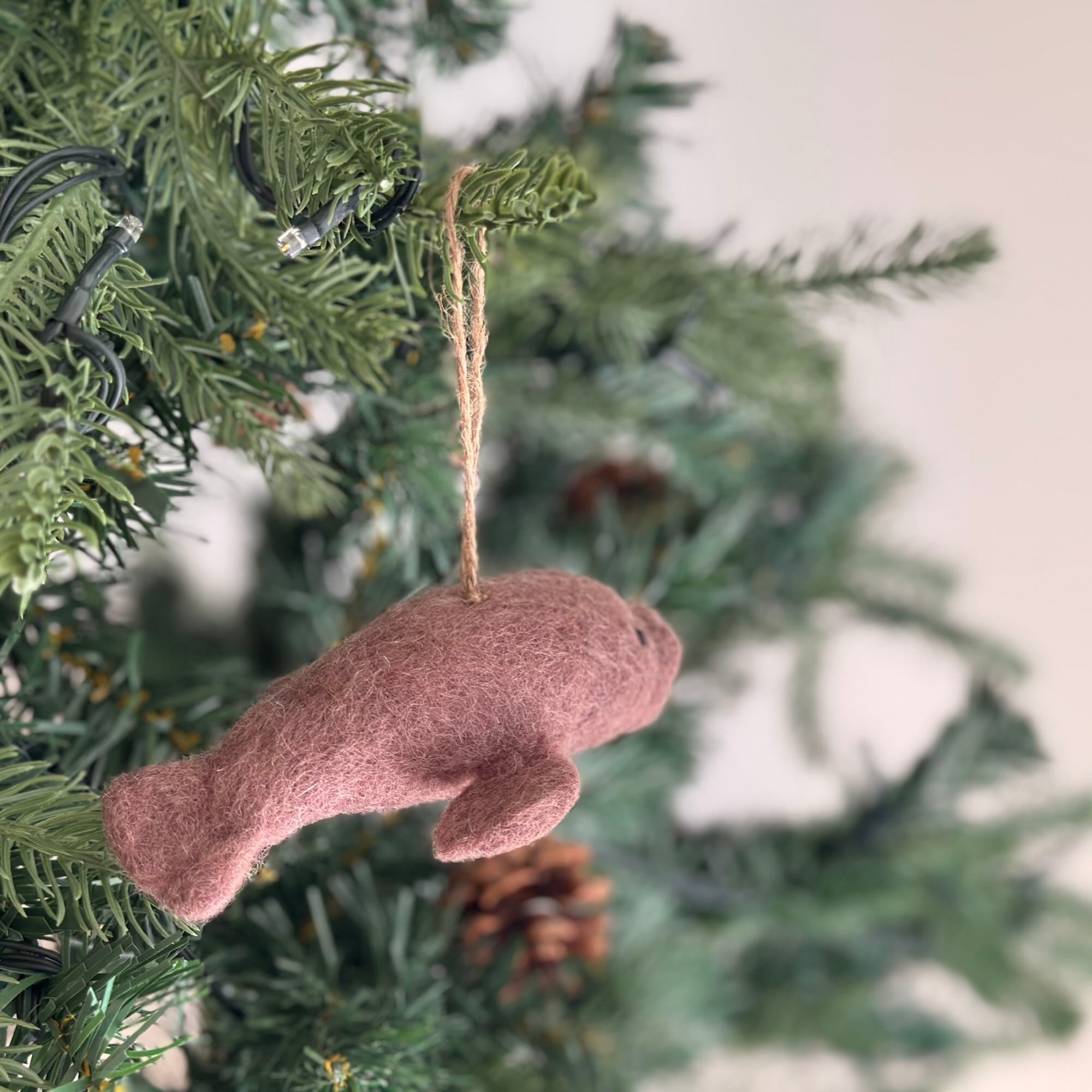 Best Needle Felted Duck Christmas Ornament｜Ganapati Crafts Co.