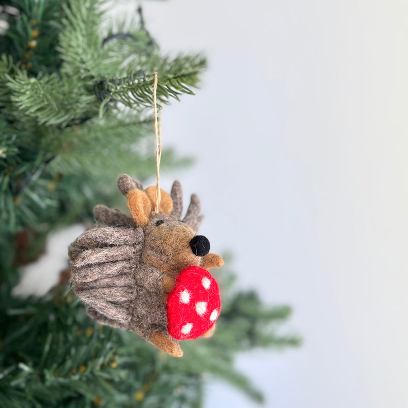 Felt Ornament - Hedgehog
