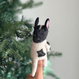 Felt Finger Puppet: French Bulldog