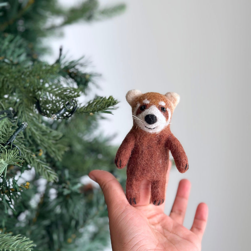 Felt Finger Puppet: Red Panda