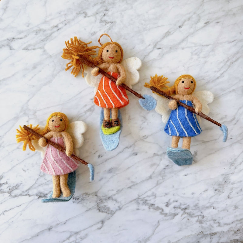 Felt Christmas Ornaments Set of 7 - Paddle Board Girls