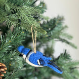 Felt Ornament - Needle Felted Blue Jay