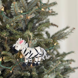 Felt Ornament - Zebra