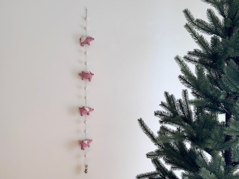 Felt Flying Pig Garland