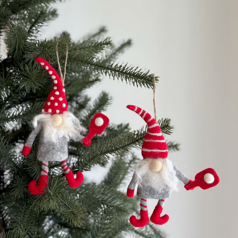 Assorted Pickleball Gnome Ornament